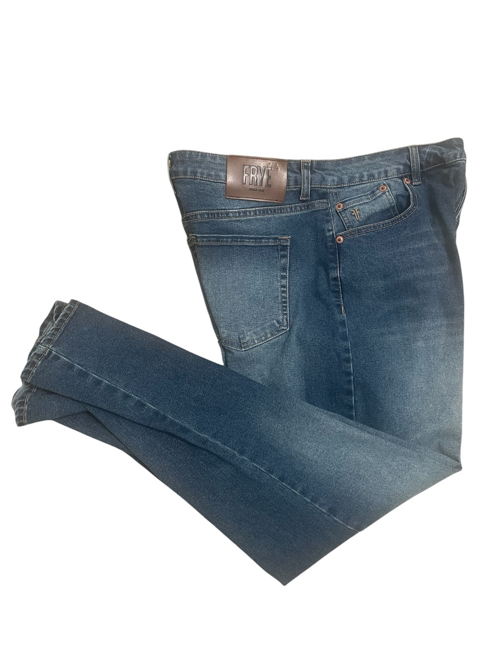 Frye Women's Mid Blue Straight Leg Jeans